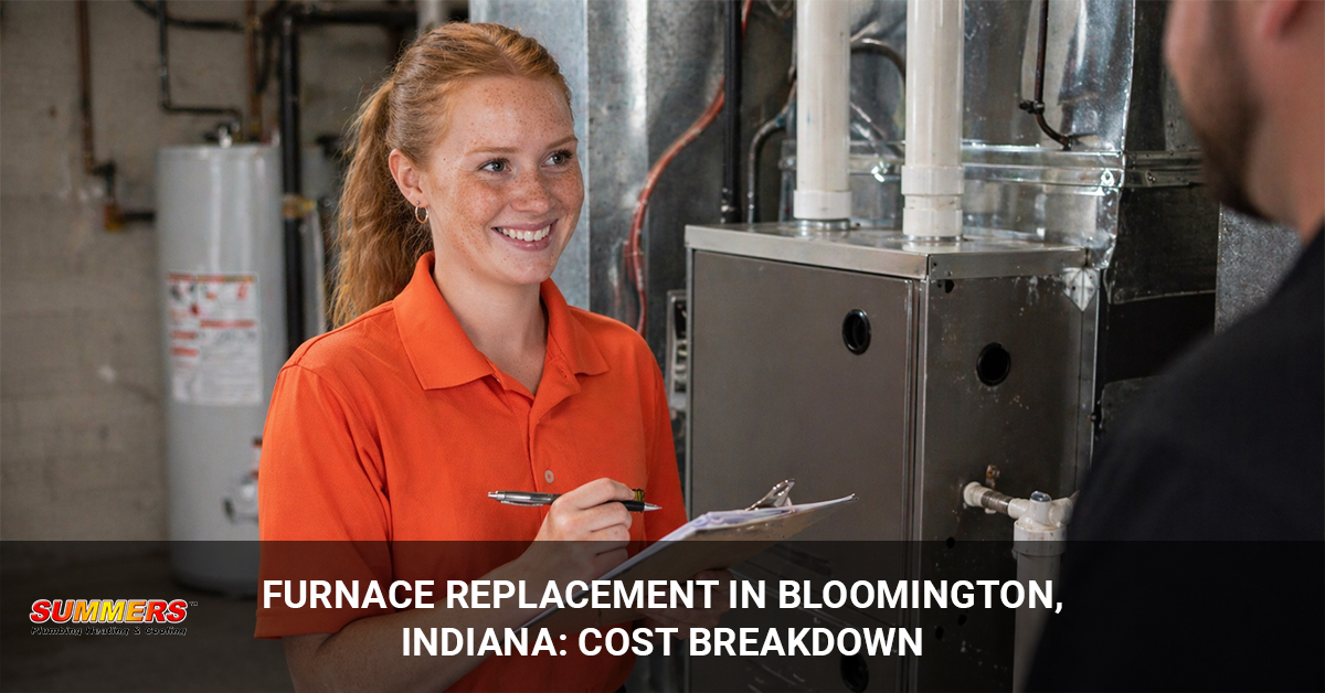 furnace replacement cost Bloomington Indiana