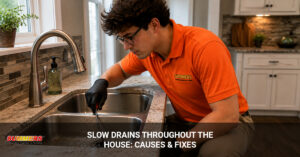 Slow Drains Throughout the House