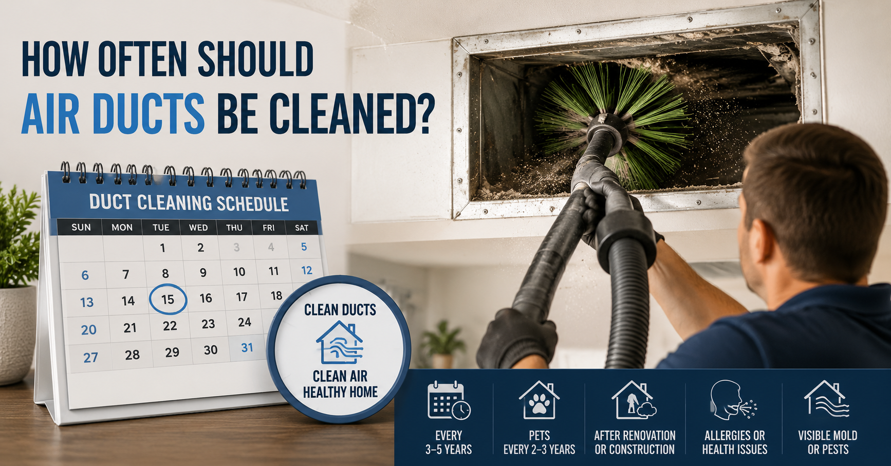 how often should air ducts be cleaned