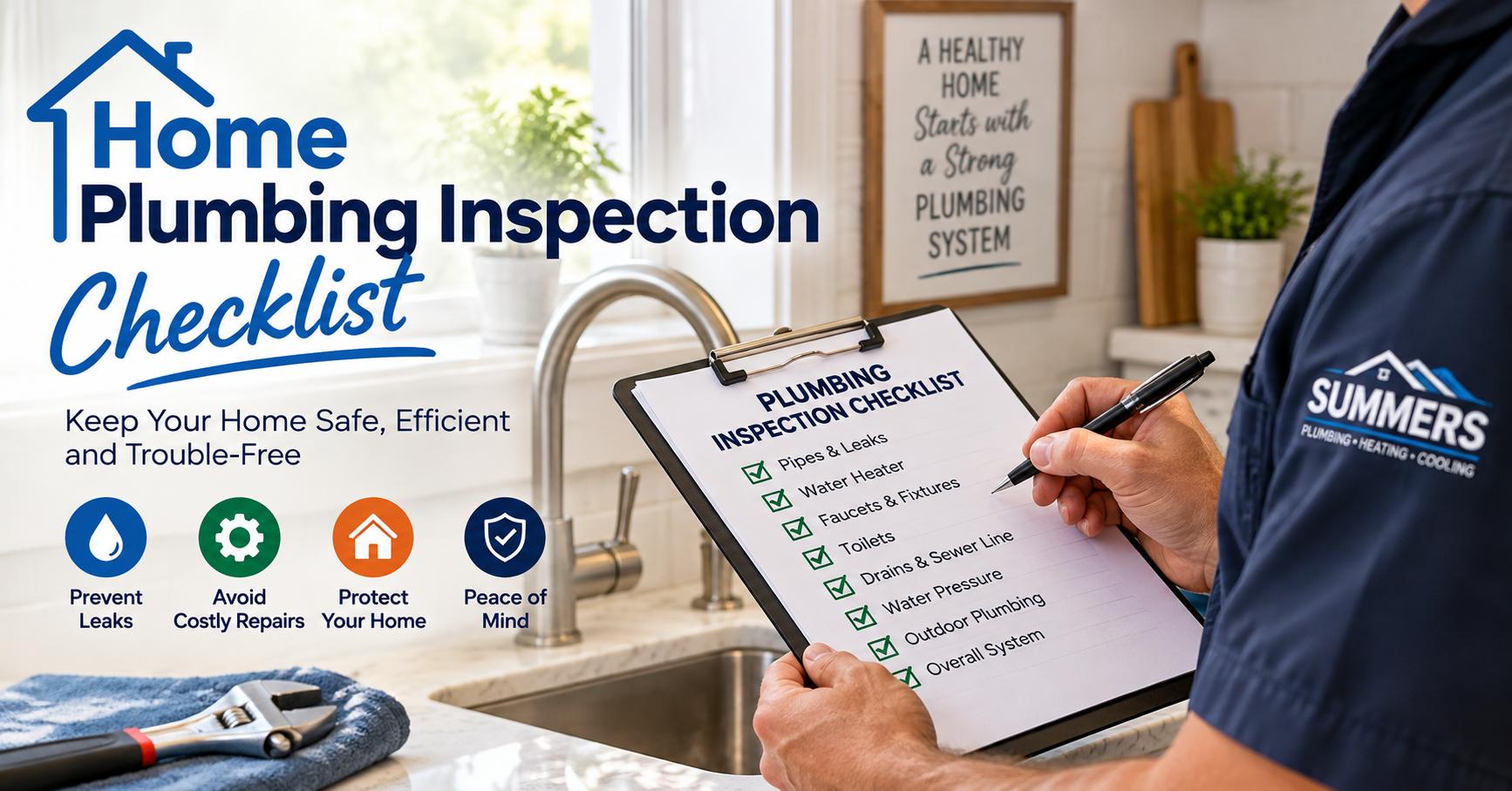 home plumbing inspection checklist