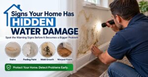 signs your home has hidden water damage