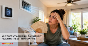 AC runs all day not cooling house