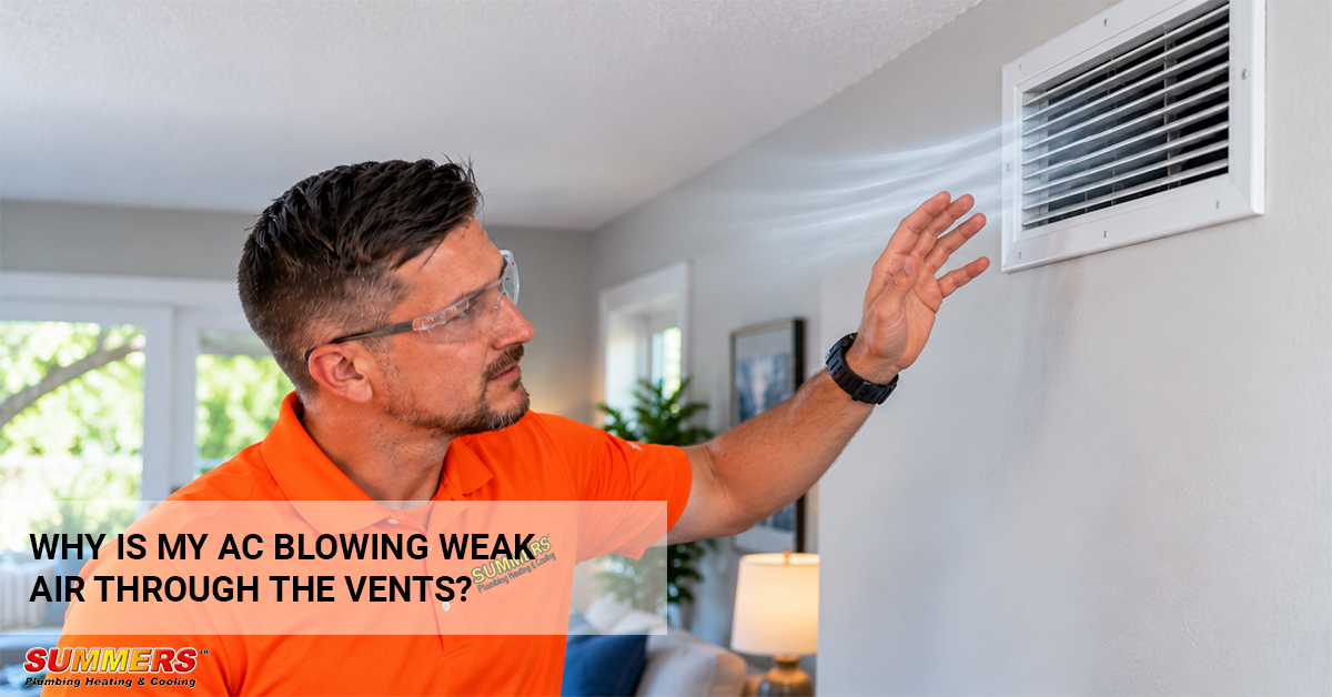 weak airflow from AC vents