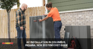 AC installation cost Columbus Indiana