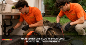 Main Sewer Line Clog vs Drain Clog