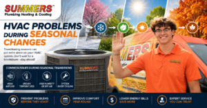 HVAC problems during seasonal changes