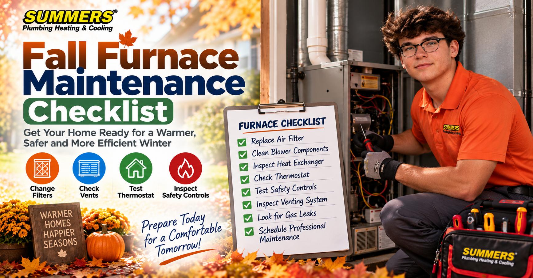 fall furnace maintenance checklist