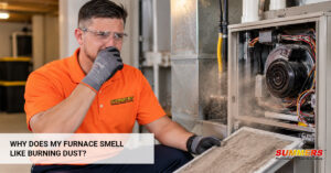 furnace smells like burning dust