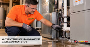 furnace leaking water