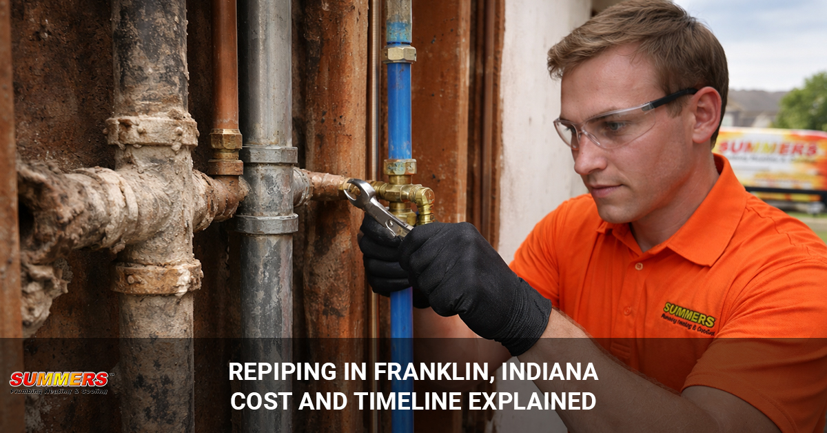 Repiping in Franklin Indiana