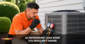 AC Refrigerant Leak Signs