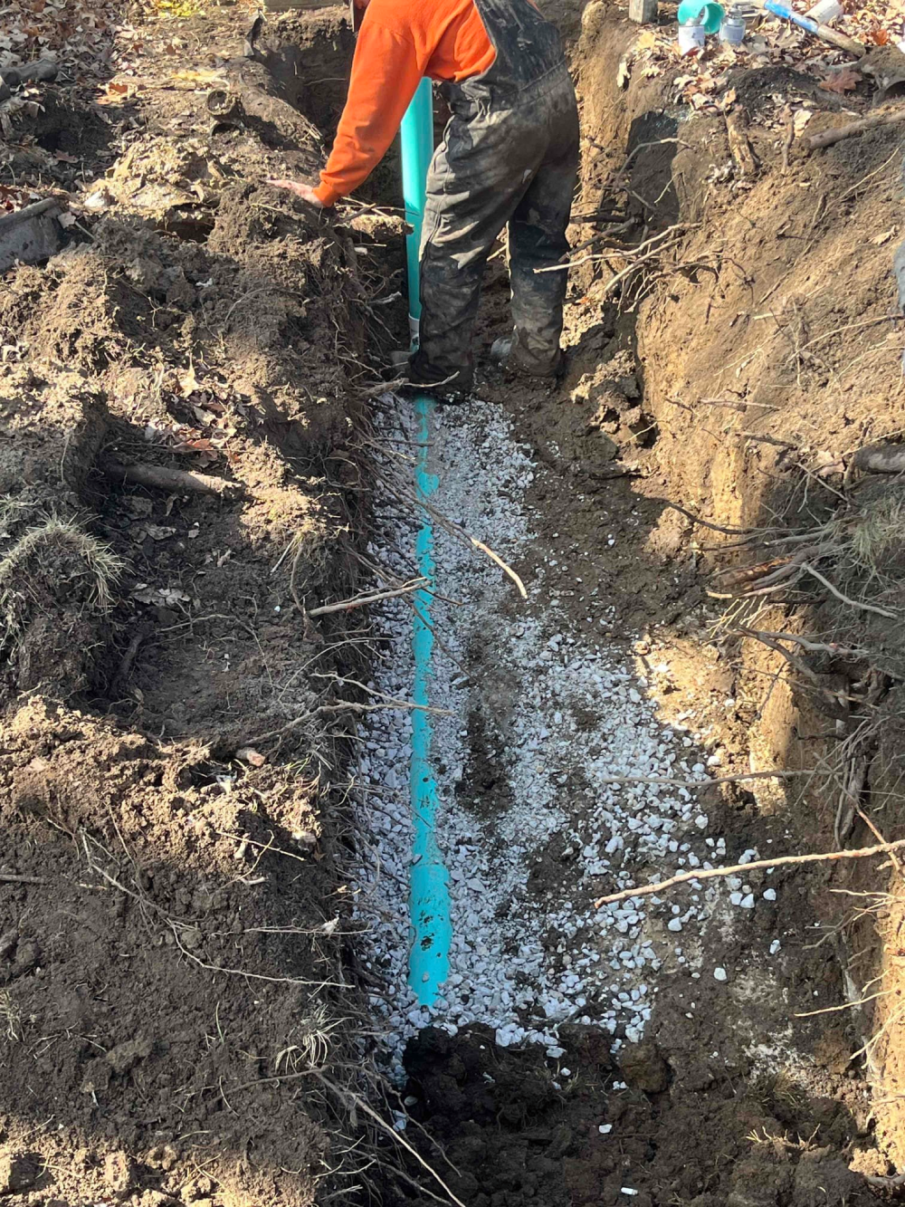 Sewer line replacement service