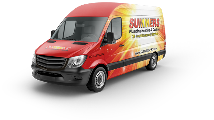 Summers Plumbing Heating & Cooling Van Logo