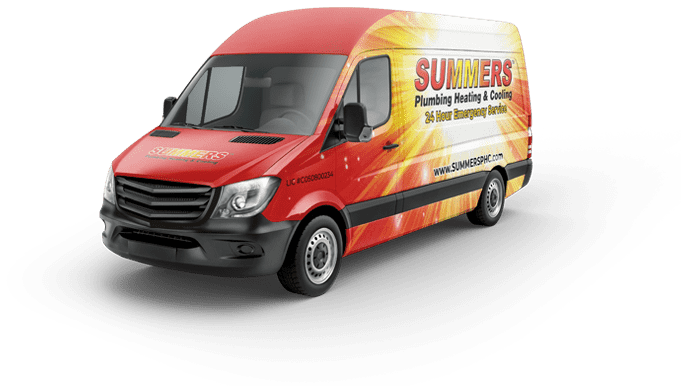 Summers Plumbing Heating & Cooling Van Logo