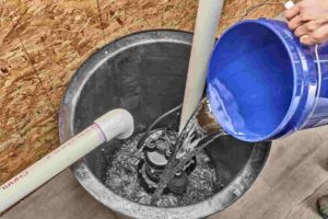 sewage ejector pump installation
