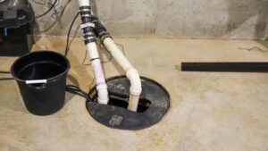 sewage pump installation